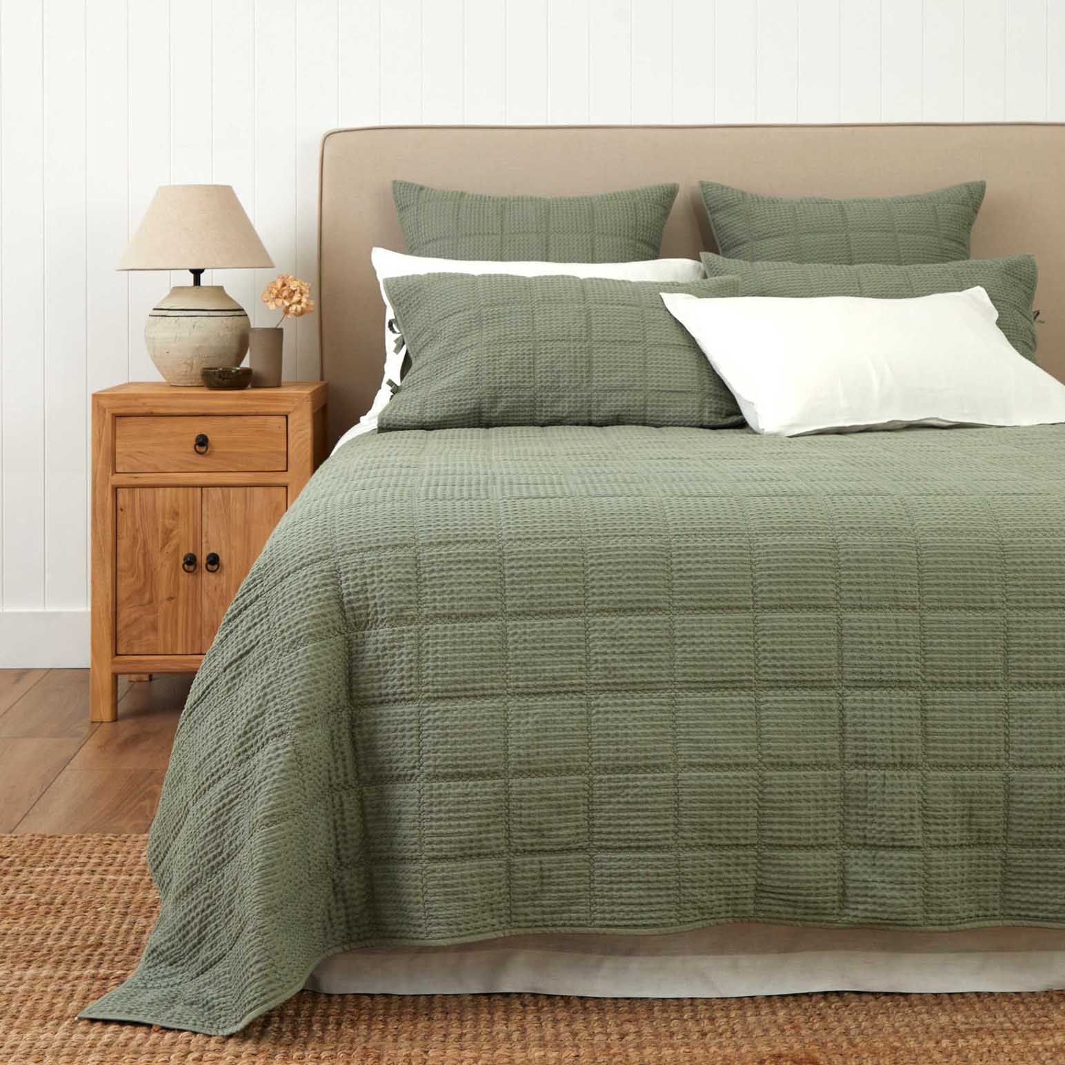 Wallace Cotton Sloane Cotton Waffle Quilt